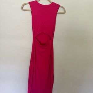 Elegant Pink Sleeveless Dress